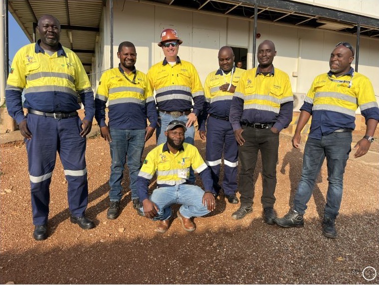 Collup Enterprises instructor with an international heavy equipment training crew